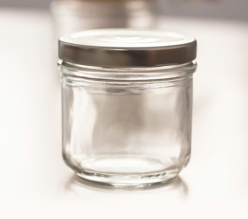 250ml Clear Glass Food Jar